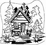 Cabin Coloring Log Clipart Mountain Pages Clip House Getcolorings Printable Print Cliparts Color Getdrawings Library sketch template
