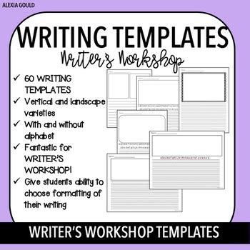 writing templates writers workshop templates  alexia gould