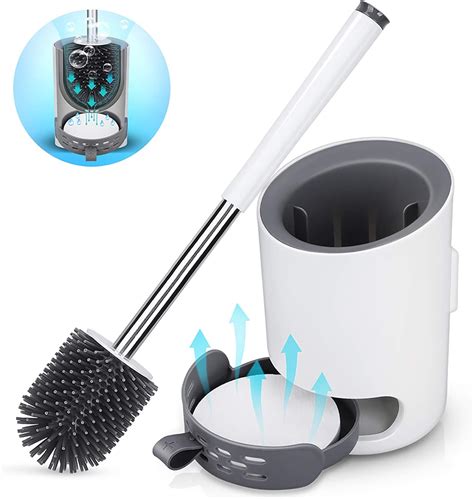 lehom toilet brush silicone toilet brush  holder bathroom toilet