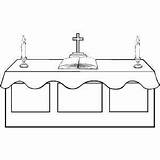 Coloring Catholic Kids Altar Pages Church Printable Bible Print Altars sketch template