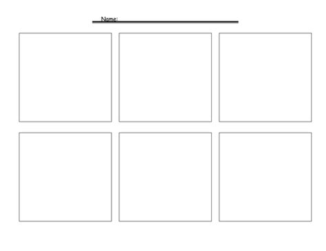 Comic Strip Template Teaching Resources