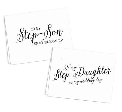to my step daughter on my wedding day wedding card to my