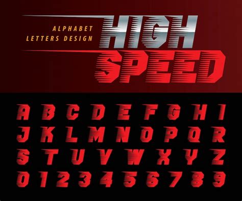 premium vector alphabet letters  numbers