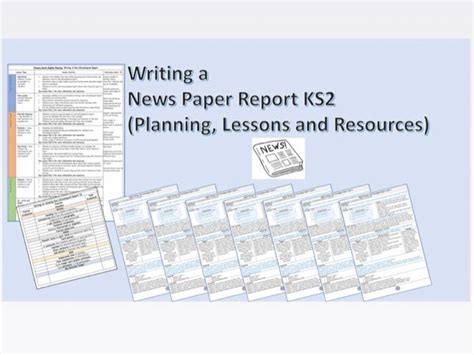 newspaper reports ks english planning teaching resources