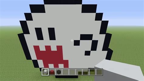 Minecraft Pixel Art Ghost Youtube