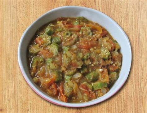 smothered okra eggplant and tomato recipe by wylie dufresne ifood tv