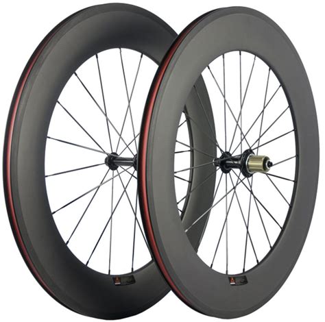mm carbon wheels road bike racing wheelset utral weight bicycle wheels  ebay link