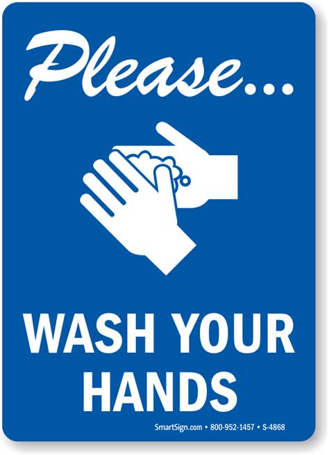 wash  hands vertical sign   sku