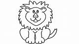 Lions sketch template
