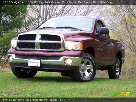 dark garnet red pearl  dodge ram  slt regular cab  dark