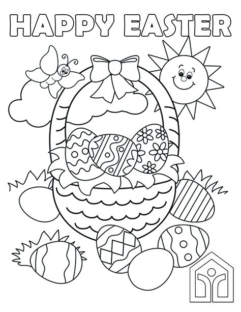 easter coloring contest   house   good shepherd