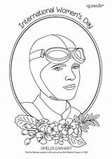 Coloring Pages Amelia Earhart Xbox Colouring Controller Worksheet Printable Getcolorings International Color Women Sheets Kids Template Wildbrain sketch template