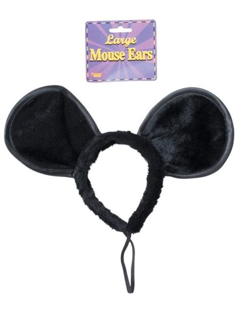 mouse ears black large