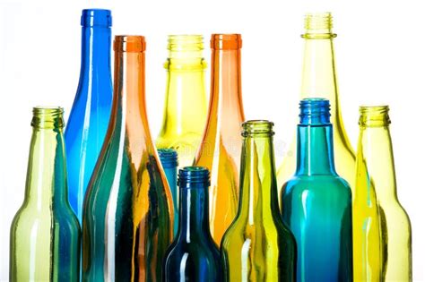 gekleurde flessen stock foto afbeelding bestaande uit inzameling