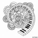 Coloring Musical Instrument Pages Abstract Mandala Music Book Vector Stock Adults Illustration Musik Adult Instruments Dreamstime Sheets Books Colouring Fotolia sketch template