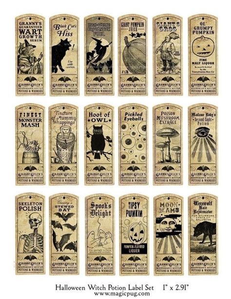 witch potion label sheet etsy halloween labels halloween tags