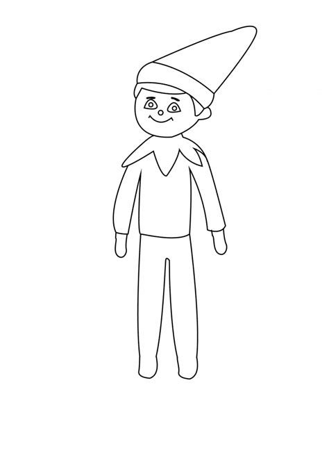 printable elf   shelf coloring pages tulamama