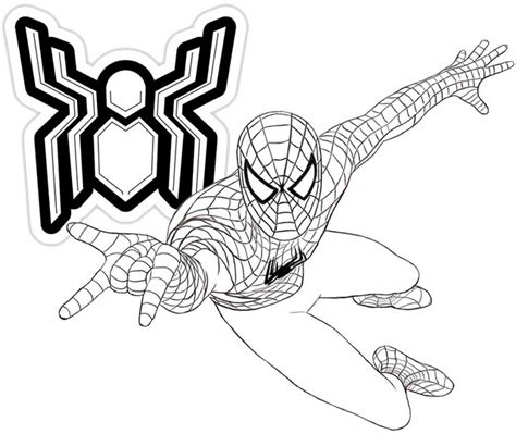 spider man   home coloring pages  marvel fans coloring pages