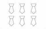 Tie Template Neck Printable Word Templates Bow Print Pdf sketch template