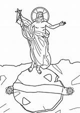 Jesus Coloring Pages Resurrection Risen Crucifixion Tomb Empty Has Drawing Getdrawings Getcolorings Christ Color Colorings Printable sketch template