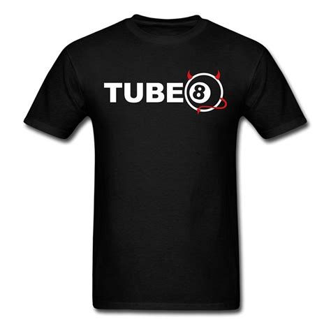 2017 Casual Popular Tube8 Logo Men S T Shirt 100 Cotton Male Tops Tee