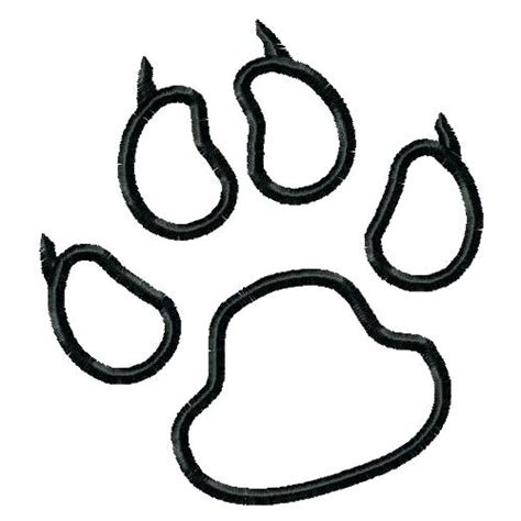 tiger paw drawing    clipartmag