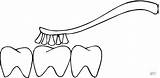Teeth Denti Brushing Pulizia Dentes Dientes Escovando Dente Cepillo Higiene Stampare Coloringhome sketch template