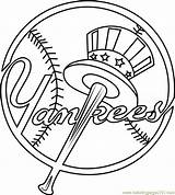 Yankees Getcolorings Coloringpages101 sketch template