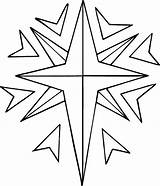 Coloring Star Christmas Stars Pages Color Printable North Shooting Kids Print Clipart Gif Drawing Estrellas Glass Stained Preschoolers Para Rainbow sketch template