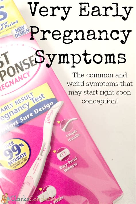 very early pregnancy symptoms and signs the expected and weird