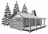 Cabin Log Coloring Wooden Dwelling Svg House Sketch Vector Drawing Clip Clipart Printable Pages Sketches sketch template