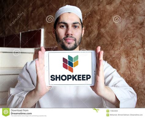 shopkeep point  sale pos system logo editorial stock image image  remotely motto