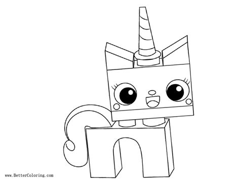 princess unikitty coloring pages lineart  printable coloring pages