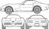 Corvette Chevrolet Line Drawing Car Drawings Cars Blueprints Cake Zr1 C6 sketch template