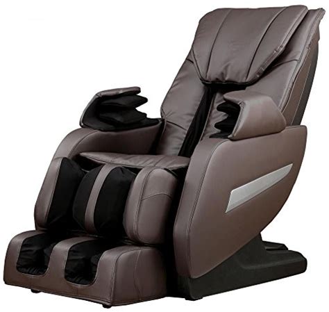 Brown Full Body Zero Gravity Shiatsu Massage Chair Recliner 3d Massager