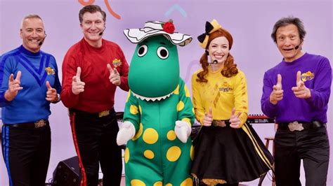 wiggles original purple wiggle jeff returns   band herald sun