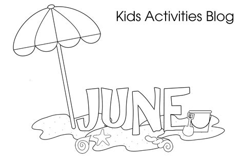 printable coloring pages june coloring home