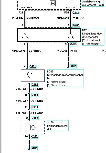 schaltplan klimaanlage ford  max wiring diagram