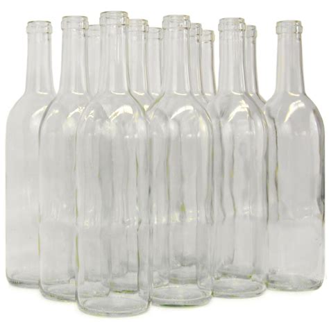 clear  ml wine bottles case