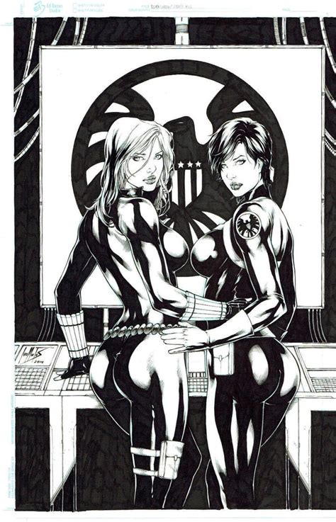 Black Widow And Maria Hill By Leomatos2014 On Deviantart