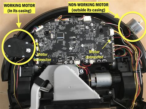eufy  robot vacuum side motor stopped working   swap motors sides  nonfuctioning