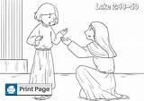 Jesus Temple Coloring Boy Pages Kids Teaching Luke Niv Parents sketch template