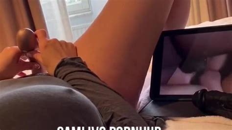 Swedish Girl Watching Porn And Masturbates Loud Moaning