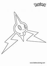 Rotom Coloring Pokemon Pages Printable Kids sketch template