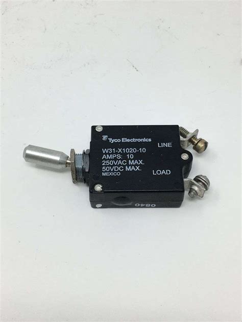 tyco electronics beechcraft     amp toggle circuit breaker switch