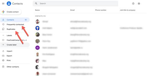 contacts  gmail find  access  fast