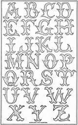 Embroidery Antique Letras Abecedario Goticas Buchstaben Monograms Mayuscula Monograma Vintagecraftsandmore Cursivas Laletra Minuscula Tooling sketch template