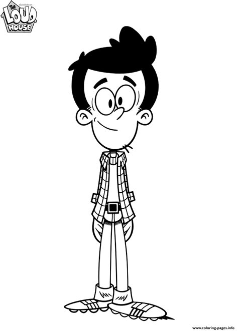 bobby loud house coloring page printable