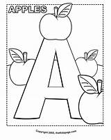 Alphabet Coloring Printable Pages Kids Colouring Library Clipart Book sketch template