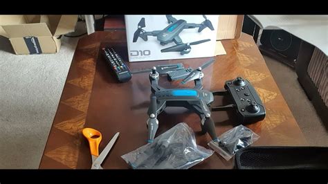 deerc  drone unboxing  setting  youtube
